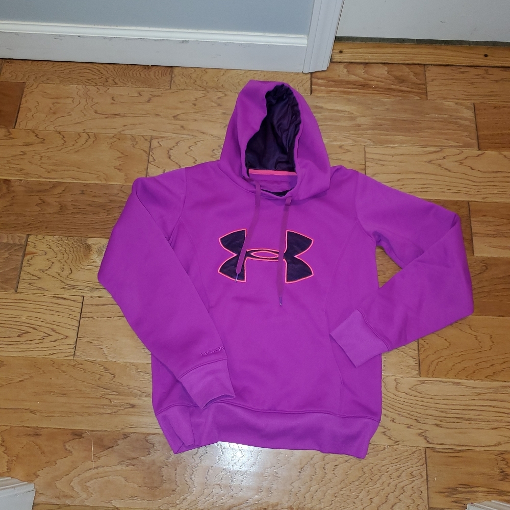 Under Armour ColdGear pullover hooded sz S women's